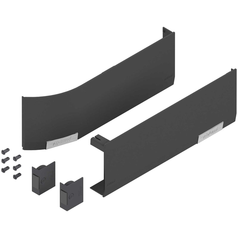 Blum AVENTOS top Cover Cap Set for SERVO-DRIVE - Dark Gray (TGR) - 23.8000.NA