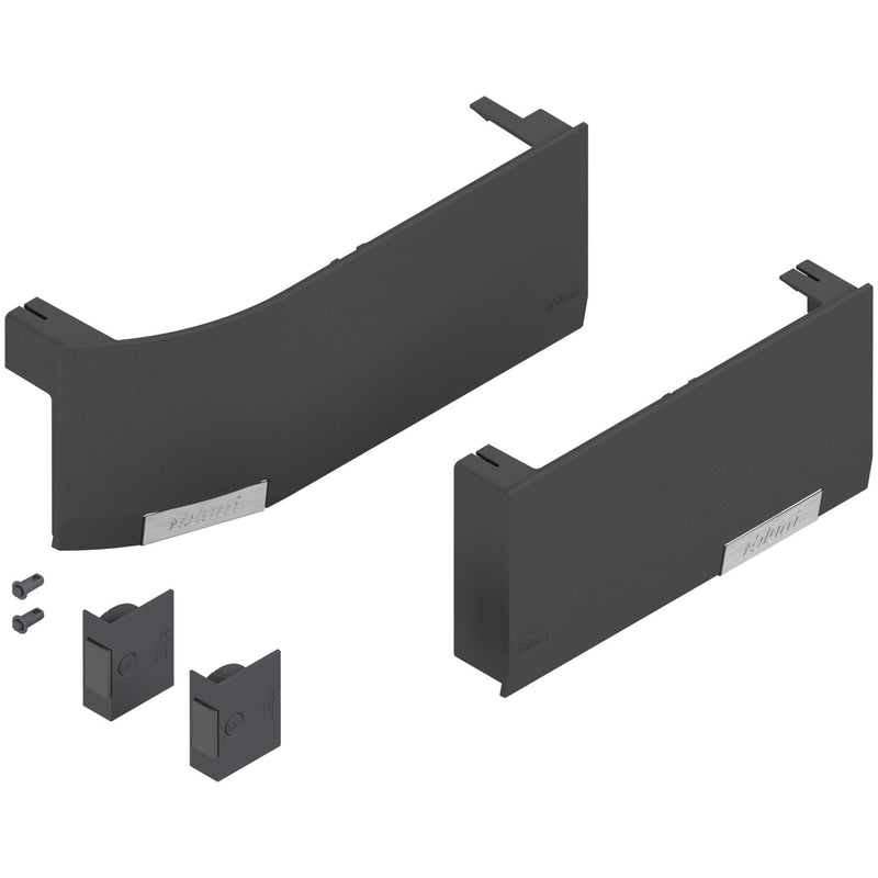 Blum SERVO-DRIVE for AVENTOS HK top - Cover Cap Set - Dark Gray (TGR) - 23K8000.NA-TGR
