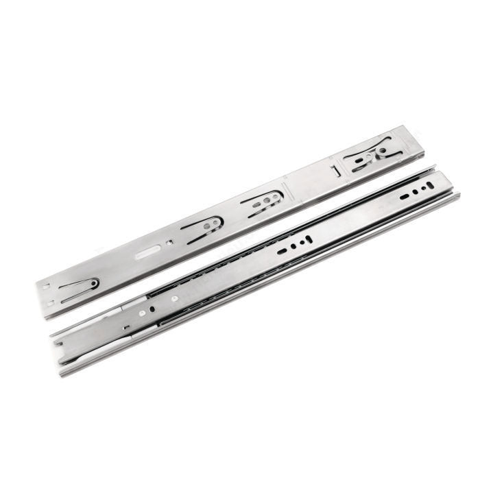 Richelieu 304SC170400 304 Stainless Steel Soft Close Ball Bearing Side Mount Drawer Slide - 16" (400mm)