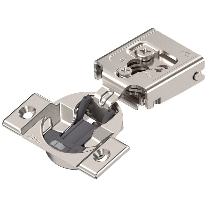 Blum COMPACT CLIP 30C2 105° 1/2" Overlay Soft Close Screw-on Edge Mount Face Frame Hinge - 30C255B.E8