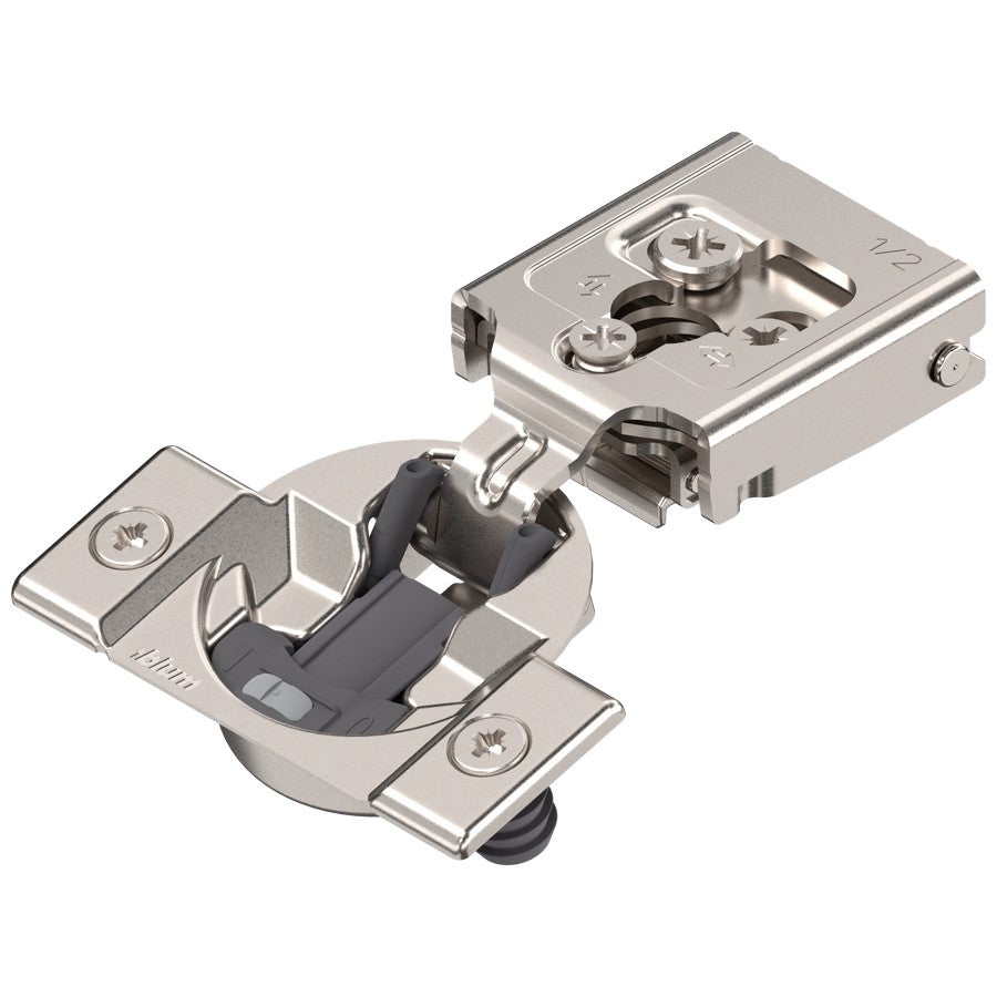 Blum COMPACT CLIP 30C2 105° 1/2" Overlay Soft Close Press-in Face Frame Hinge - 30C258B.08