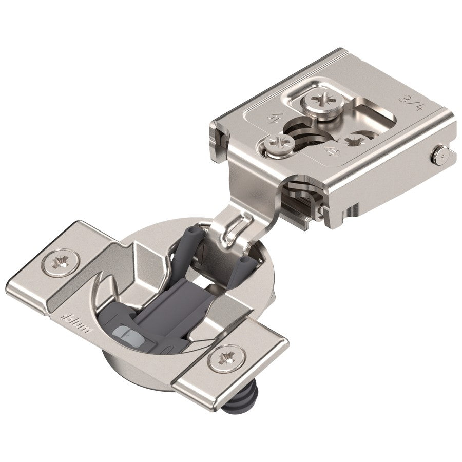 Blum COMPACT CLIP 30C2 105° 3/4" Overlay Soft Close Press-in Face Frame Hinge - 30C258B.12