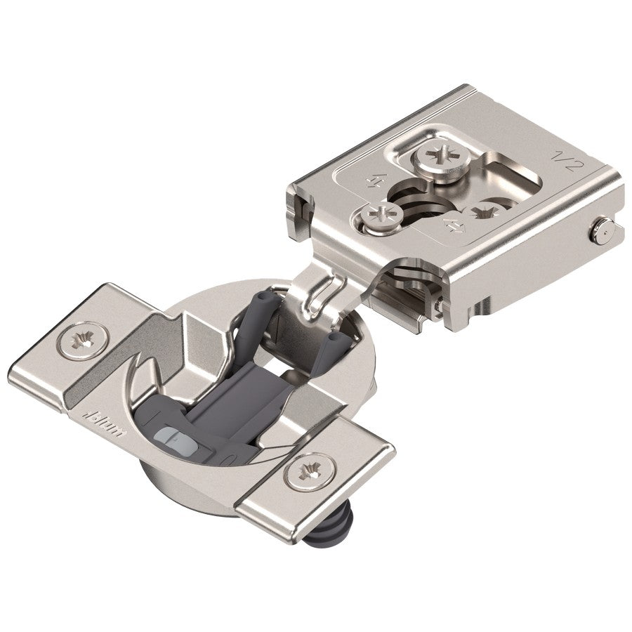 Blum COMPACT CLIP 30C2 105° 1/2" Overlay Soft Close Press-in Edge Mount Face Frame Hinge - 30C258B.E8