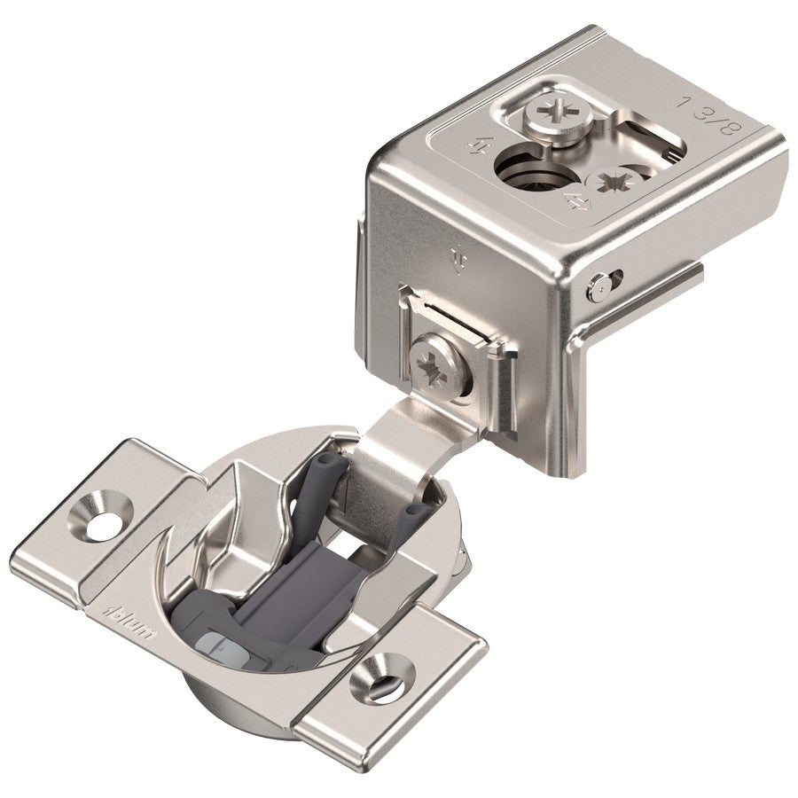 Blum COMPACT CLIP 31C3 110° 1-3/8" Overlay Soft Close Screw-on Face Frame Hinge - 31C355B.22