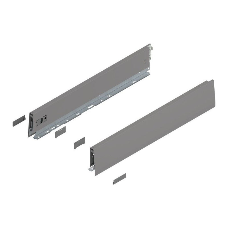 Blum MERIVOBOX 470M4502S 18" (450mm) Drawer Profile Set Indium Gray Matte (IG-M)
