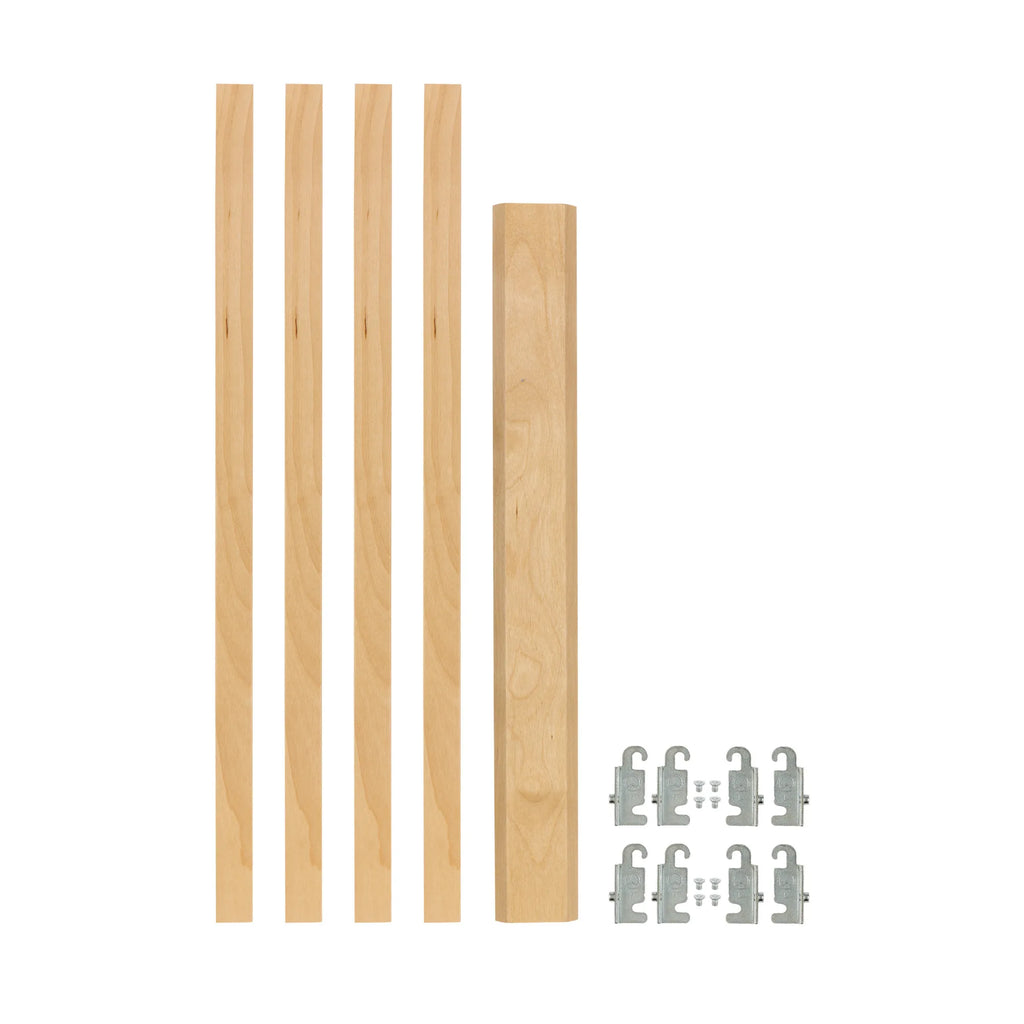 Rev-A-Shelf (4) 19-11/16" x 7/8" Wood Pilaster Uprights and (2) Pilaster Hardware sets - 4PIL-20-088-1