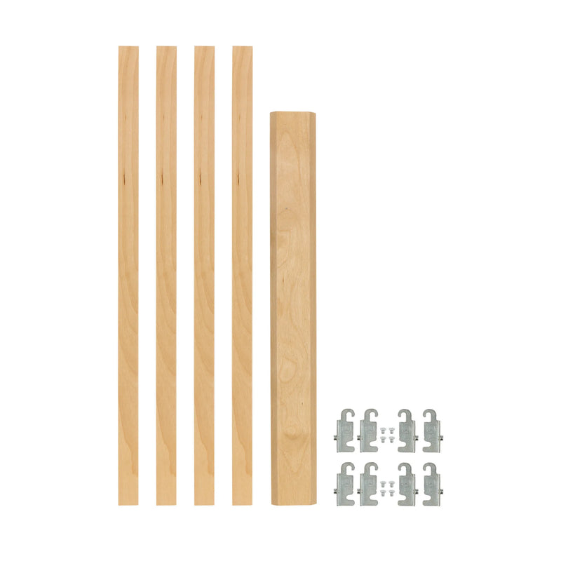 Rev-A-Shelf (4) 19-11/16" x 7/8" Wood Pilaster Uprights and (2) Pilaster Hardware sets - 4PIL-20-088-1