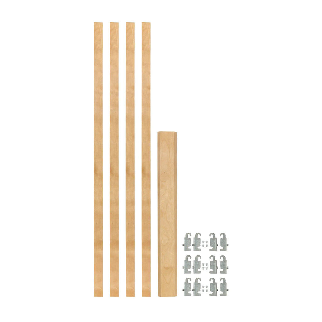 Rev-A-Shelf (4) 27-1/4" x 7/8" Wood Pilaster Uprights and (3) Pilaster Hardware sets - 4PIL-27-088-1