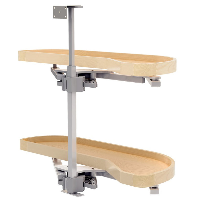 Rev-A-Shelf Maple Two-Tier Classic Girasolo w/ Soft-Close for 12" Right Opening/Blind Left Corner Cabinets 4WLS87-12-R