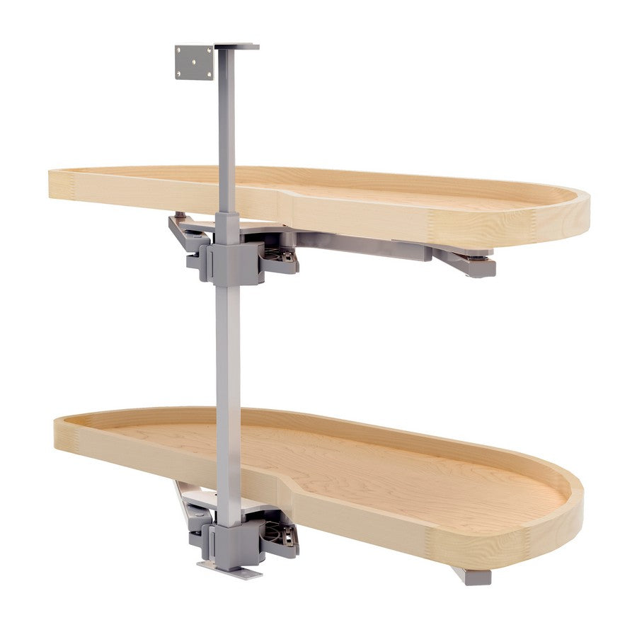 Rev-A-Shelf Maple Two-Tier Classic Girasolo w/ Soft-Close for 18" Right Opening/Blind Left Corner Cabinets 4WLS87-18-R
