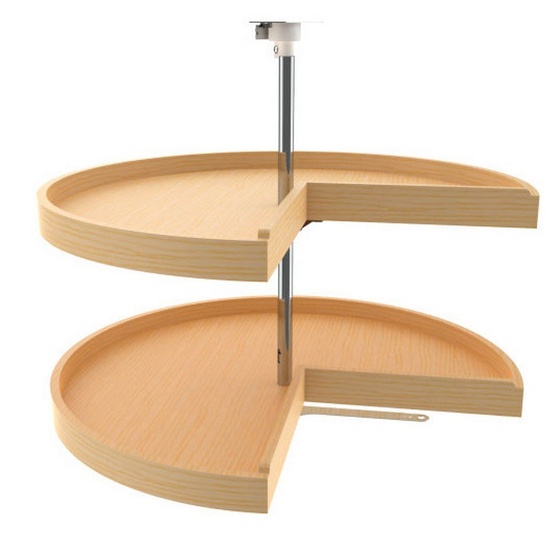 Rev-A-Shelf (2) Shelf Wood Classic Pie Cut Shape Lazy Susan - 31" - 4WLS942-31P-52