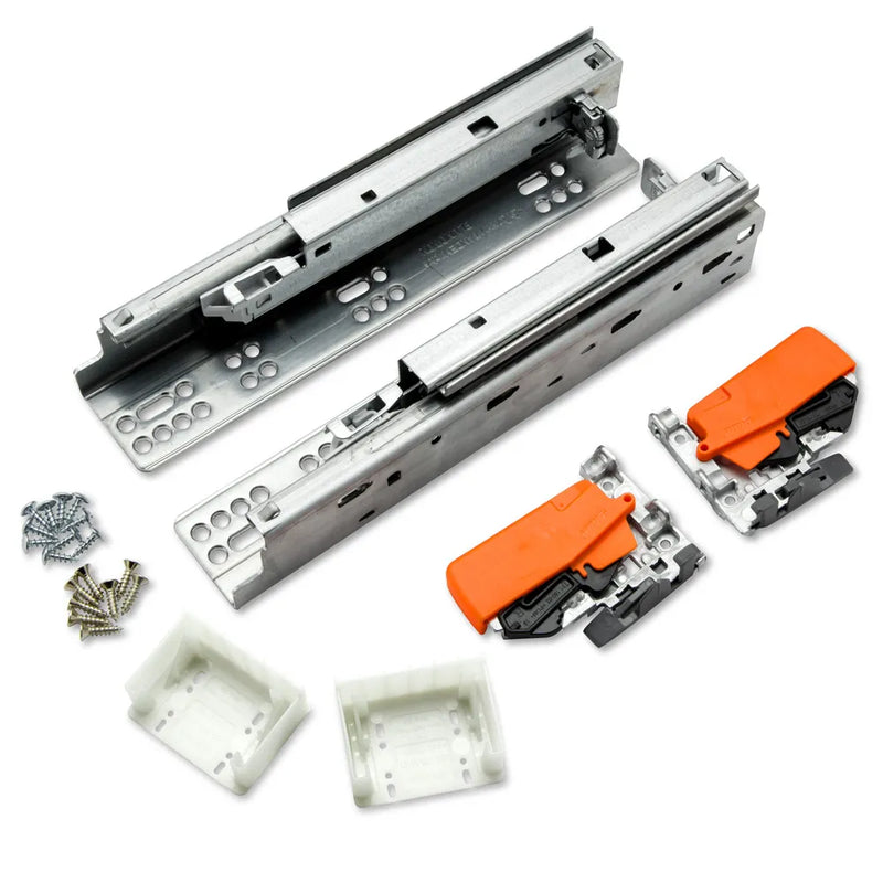 Blum TANDEM plus BLUMOTION 563H Soft Close Full Extension Drawer Slide Kit for 1/2" - 5/8" with T51.1801 Locking Devices - 9" - 563H2290B10 - FREE DOMESTIC SHIPPING