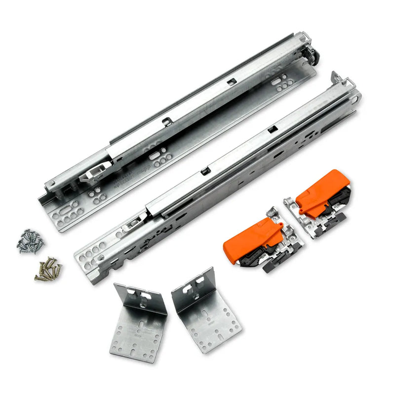 Blum TANDEM plus BLUMOTION 563H Soft Close Full Extension Drawer Slide Kit for 1/2" - 5/8" with T51.1801 Locking Devices - 15" - 563H3810B - FREE DOMESTIC SHIPPING