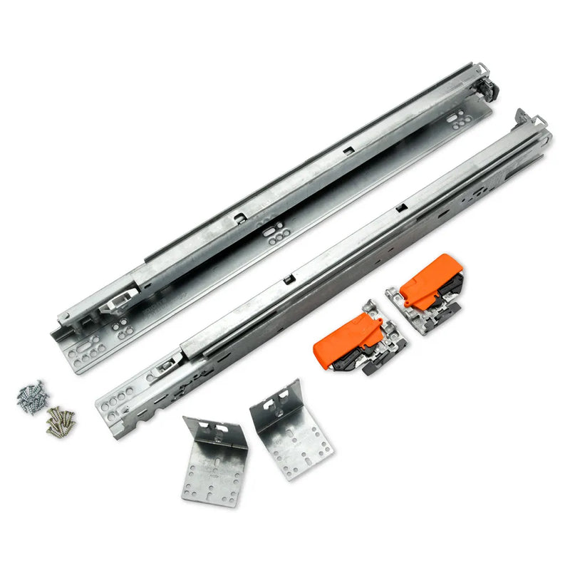Blum TANDEM plus BLUMOTION 563H Soft Close Full Extension Drawer Slide Kit for 1/2" - 5/8" with T51.1801 Locking Devices - 21" - 563H5330B - FREE DOMESTIC SHIPPING