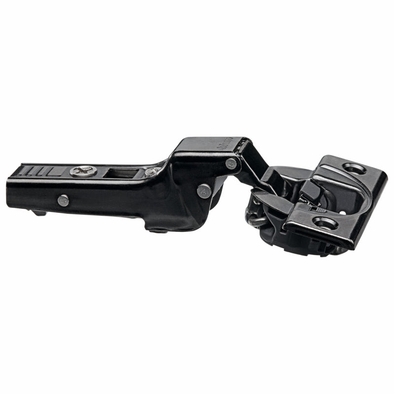 Blum CLIP top BLUMOTION 110° Half Overlay (Half-cranked), Soft Close, Screw-on Hinge - Black Onyx - 71B3650.ONYX