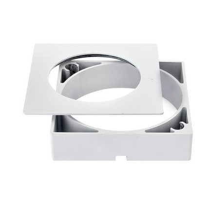 Tresco Lighting OptiPockit Square Trim Kit White L-OPAC-TKS-WH-1
