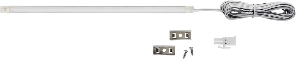 Tresco FineLine 2.0 LED Linear Light, 12VDC 12" (305 mm), 3000K Warm White, Nickel - L-STKHO12-WNI-1