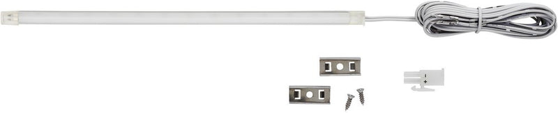 Tresco FineLine 2.0 LED Linear Light, 12VDC 12" (305 mm), 3000K Warm White, Nickel - L-STKHO12-WNI-1