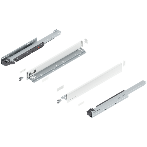 Blum LEGRABOX N Height (2-5/8") V1 Packaging Set - 20" (500mm) - 125lb - Silk White (SW-M) - 770N50S0S