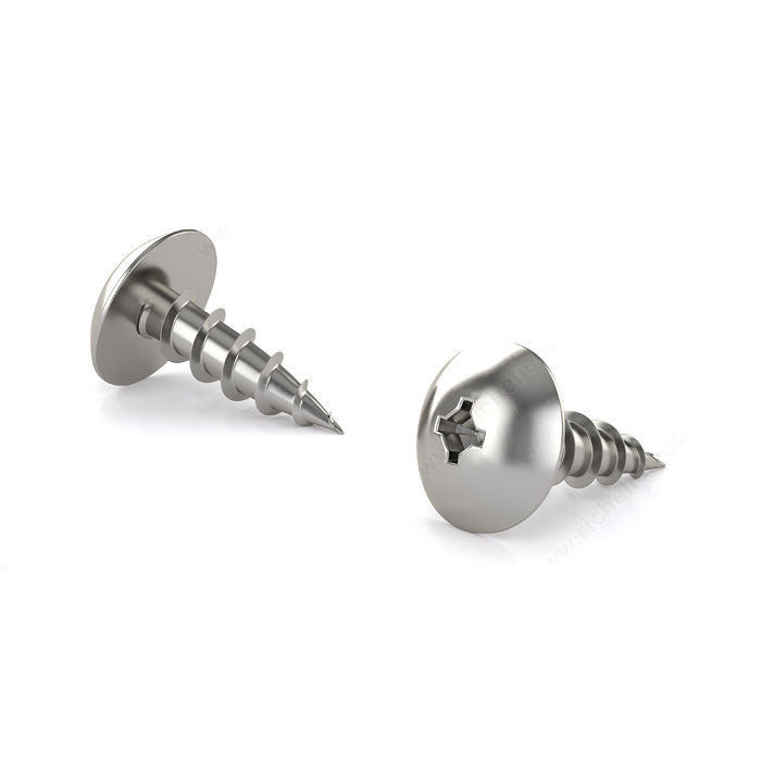 Stainless Steel Wood Screw, Truss Head, Quadrex Drive, Coarse Thread, Regular Wood Point, #6 x 5/8", Qty 100 - TQC2S658M100