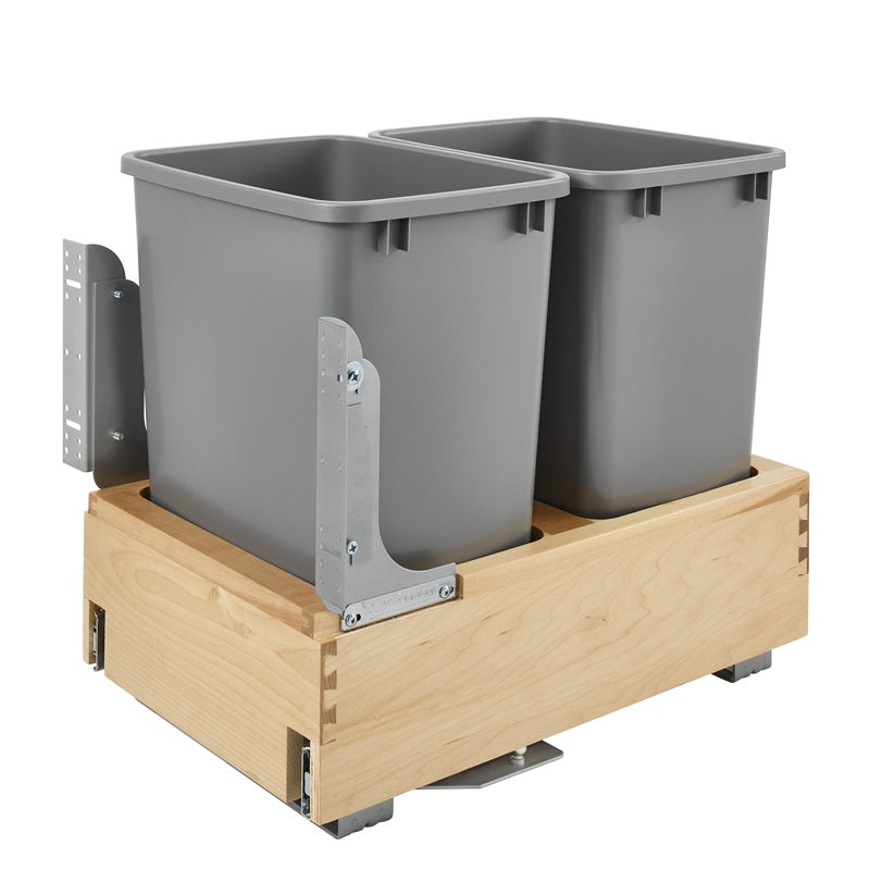 Rev-A-Shelf Double 35 Qt Trash Pullout with Rev-A-Motion - 4WCBM-18DM-2 - FREE DOMESTIC SHIPPING