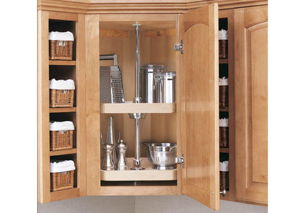 Rev-A-Shelf D-Shape Wood Classics 2 Shelf Lazy Susan - 20" - 4WLS272-20-52