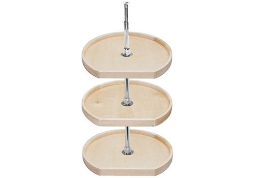 Rev-A-Shelf D-Shape Wood Classics 3 Shelf Corner Lazy Susan - 20" - 4WLS273-20-536