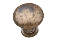 Knob - 1-3/16" Diameter - Oxidized Brass - BP2391230163