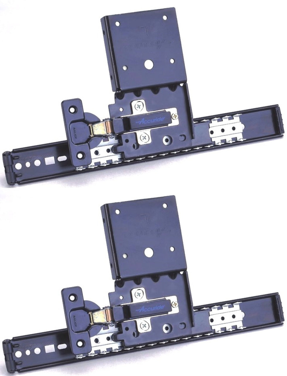 Accuride 123 Series Flipper Door Slide with Hinges - 22" - CB123-22D