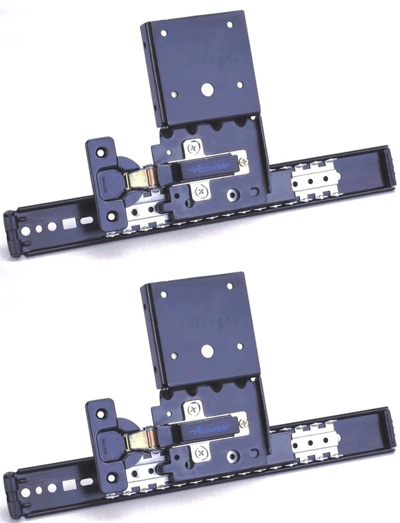 Accuride 123 Series Flipper Door Slide with Hinges - 16" - CB123-16D