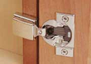 COMPACT BLUMOTION, 1/2" overlay, Edge Mount, Press-in Hinge - 38N358BE08