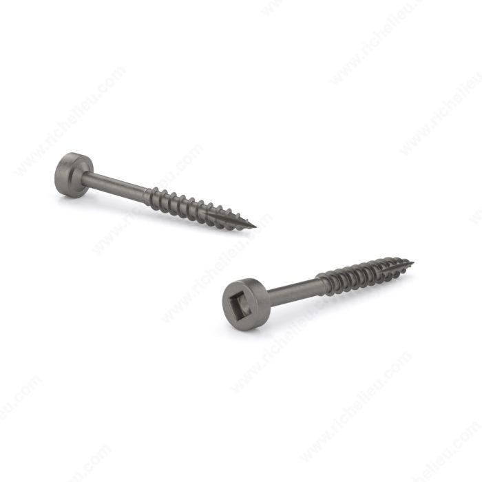 #7 x 1-1/4" Pocket Screw, Fillister Head, Square Drive, Coarse Thread, Type 17 Point - 1000 - FFSC17P7114PRM1