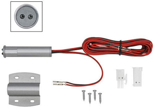 Tresco 27W 12VDC Oval Recess/Surface Mount Door Sensor - Nickel - L-LED-OVLDS-NI-1