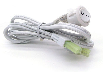 Tresco Round Switch - 120V - 79" - White - L-RDSW-2M-120-WH-1