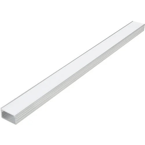 Tresco Infinex Extrusion - Flush - Satin Clear with Milk Diffuser - 72" - L-XFL72-SC-1