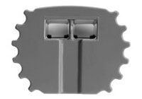 Tresco Infinex Round End Cap Set - Gray - L-XRNDECP-GY-1