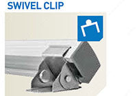 Tresco Infinex Square/Curved Swivel Clips Set (2 Clips) - L-XSQR-SWCLP-1