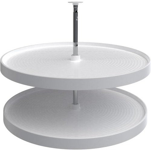 Rev-A-Shelf Lazy Daisy Full Circle 2-Shelf Lazy Susan Set - White - 32" - LD-2062-32-11-1