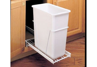 Rev-A-Shelf Single 30 Qt Trash Pullout with 3/4 Extension Slides - RV-9PB