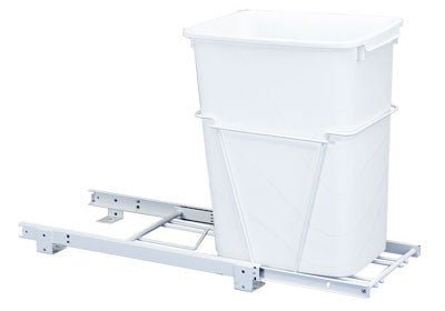 Rev-A-Shelf Single 35 Qt Trash Pullout with 3/4 Extension Slides - RV-18PB-1