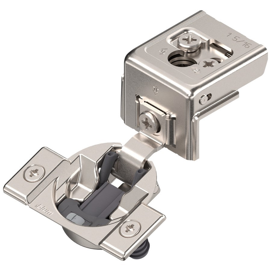 Blum COMPACT CLIP 31C3 110° 1-5/16" Overlay Soft Close Press-in Face Frame Hinge - 31C358B.21