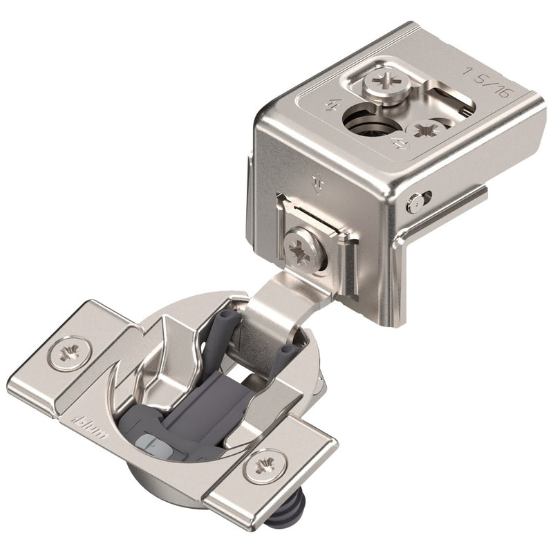 Blum COMPACT CLIP 31C3 110° 1-5/16" Overlay Soft Close Press-in Face Frame Hinge - 31C358B.21