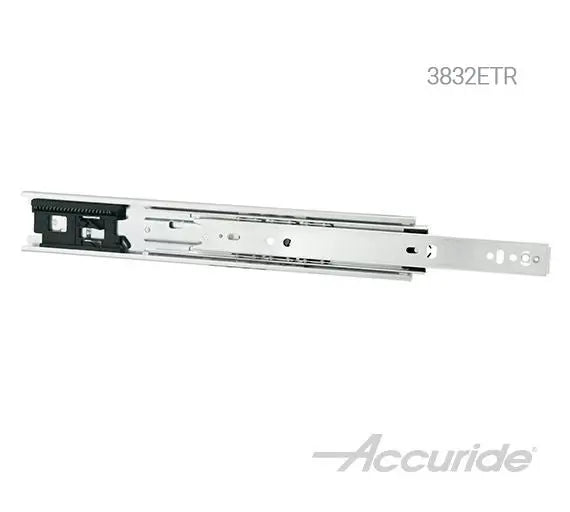 Accuride 3832ETR Series Touch Release Side Mount Drawer Slide - 18" - Zinc - C3832-E18TR