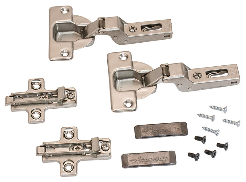 Accuride 4180-0314-XE 40mm Overlay Door Hinge Kit for 123 and 1234 Flipper Door Hardware