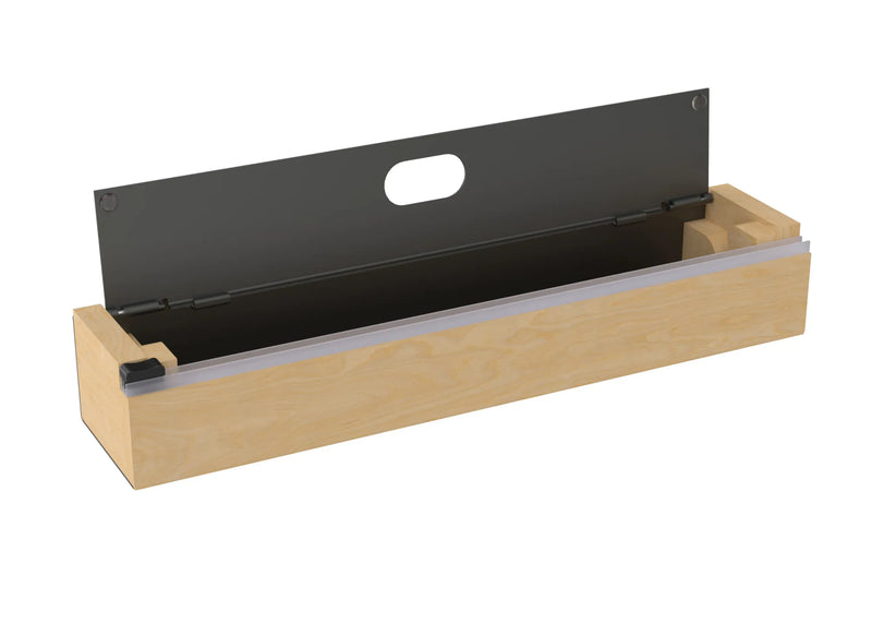 Rev-A-Shelf 16" Black Foil Wrap Insert w/ Sliding Cutting Blade - 4FWI-16-18-1