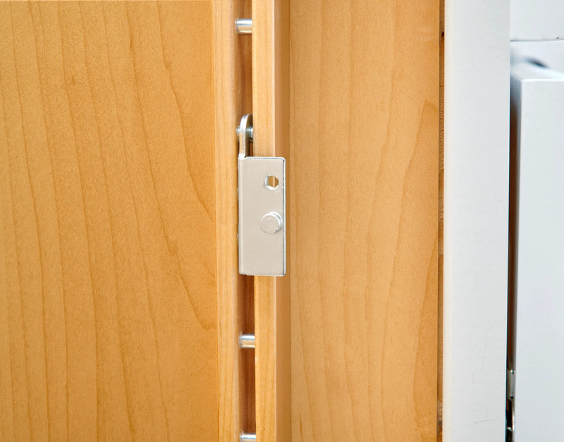 Rev-A-Shelf (4) 19-11/16" x 7/8" Wood Pilaster Uprights and (2) Pilaster Hardware sets -  4PIL-20-088-1