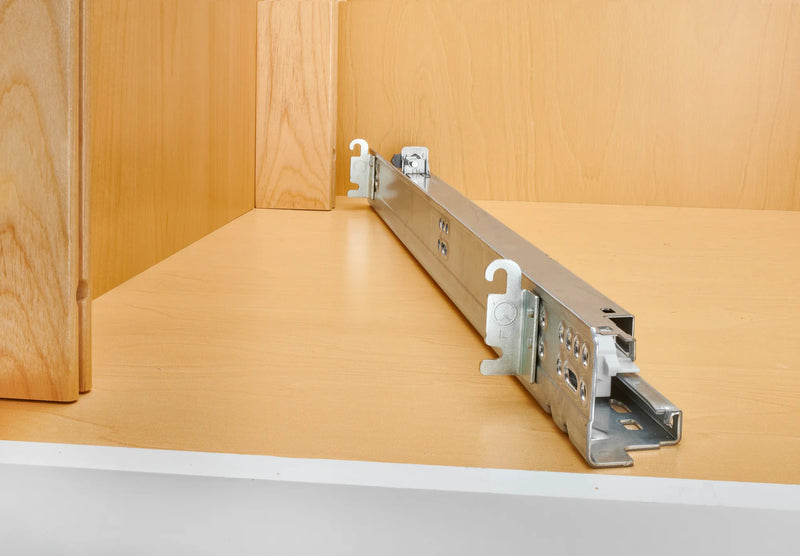 Rev-A-Shelf (8) stackable 27-1⁄4" x 1-1/8" Wood Pilaster Uprights and (5) Pilaster Hardware sets - 4PIL-54-113-1