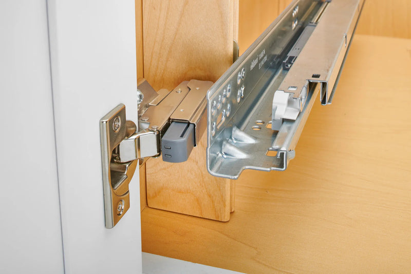 Rev-A-Shelf (8) stackable 27-1⁄4" x 1-1/8" Wood Pilaster Uprights and (5) Pilaster Hardware sets - 4PIL-54-113-1