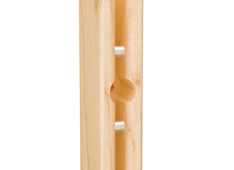 Rev-A-Shelf (8) stackable 27-1⁄4" x 1-1/8" Wood Pilaster Uprights and (5) Pilaster Hardware sets - 4PIL-54-113-1