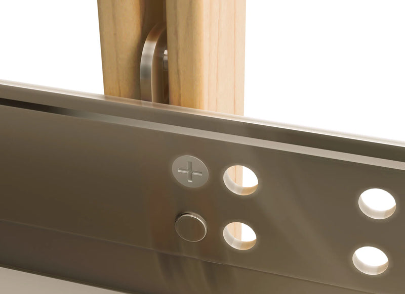 Rev-A-Shelf (4) 19-11/16" x 7/8" Wood Pilaster Uprights and (2) Pilaster Hardware sets -  4PIL-20-088-1